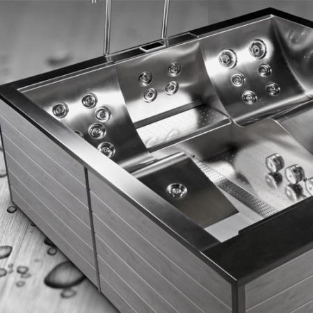 Спа бассейн из нержавеющей стали Wellis Volcano