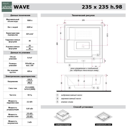 Спа бассейн Treesse Zen ACTIVE PR1